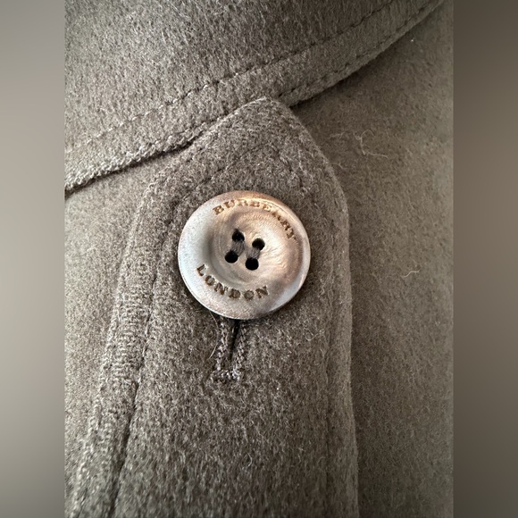 BURBERRY | Brown Wool Cashmere Blend Belted Double Breasted Trench Coat US 6 - Picture 6 of 15